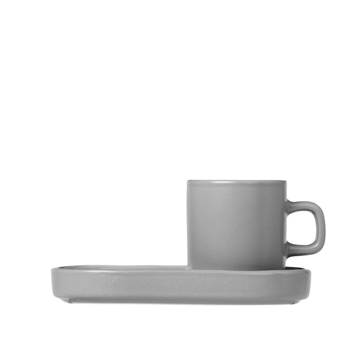 Кофейная пара для эспрессо 0.25 л Mirage Grey Mio Blomus