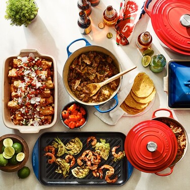Сковорода гриль квадратна 26 см Creme Le Creuset