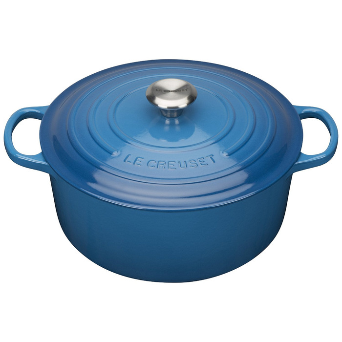 Каструля / жаровня 28 см, синій марсель Le Creuset
