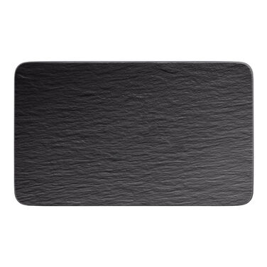 Тарілка 28 х 17 см Black/Gray Manufacture Rock Villeroy & Boch