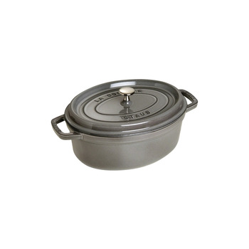 Кокот овальний 27 см, сірий графіт Staub
