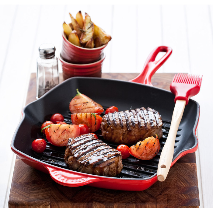 Сковорода гриль квадратна 26 см Creme Le Creuset