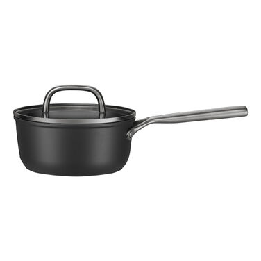 Сотейник 18 см зі скляною кришкою, чорний Milano Zwilling