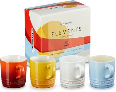 Набір із 4 кухлів 350 мл, різнокольоровий Elements Le Creuset