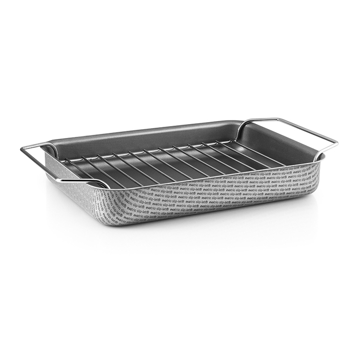 Жаровня з гратами 25х18 см сіра Roasting Pan Eva Solo