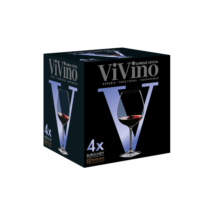 Набор бокалов для красного вина 4 предмета Burgundy ViVino Nachtmann