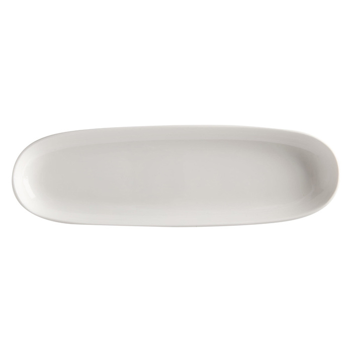 Блюдо сервірувальне довге, порцеляна, 40 х 12 см Maxwell & Williams WHITE BASICS ROUND