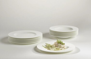 Набір тарілок на 6 персон, 12 предметів білий Noblesse by Villeroy & Boch