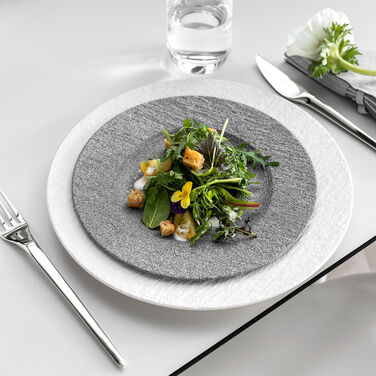 Тарілка для сніданку 22 см, сіра Manufacture Rock Granit Villeroy & Boch