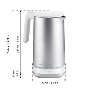 Електрочайник Pro 1,5 л сріблястий Enfinigy Zwilling