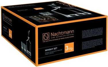 Набір для віскі 3 предмети декантер та 2 келихи Aspen, Nachtmann