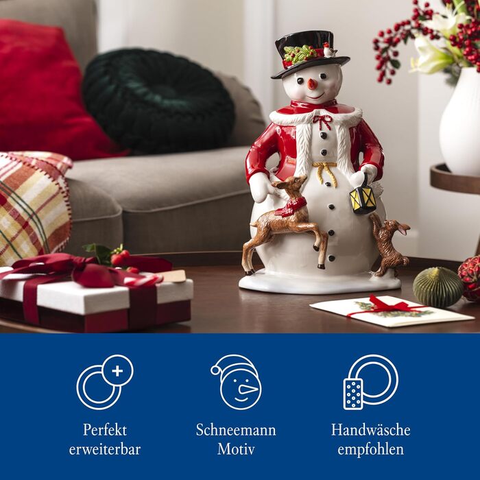 Різдвяна фігурка Сніговик 24 х 36 см Christmas Toys Villeroy & Boch