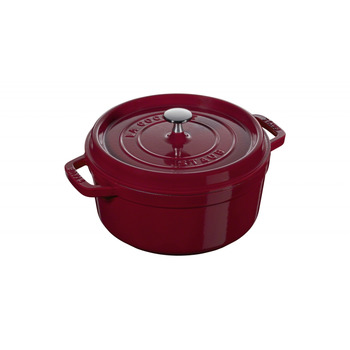 Каструля / жаровня 20 см з кришкою бордова Staub
