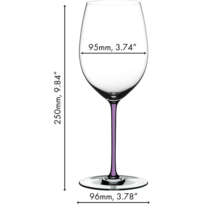 Келих для Каберне 709 мл фіолетовий Fatto A Mano Performance, Riedel
