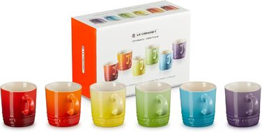 Набір із 6 чашок для еспресо 100 мл, різнокольоровий Le Creuset