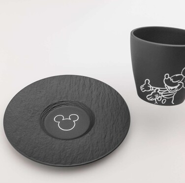 Блюдце до чашки для кави 15,4 см чорне Manufacture - Mickey Mouse Villeroy & Boch