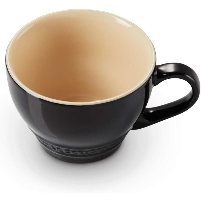 Керамічний кухоль Le Creuset, 0,35 л, 70302351700002 (чорний глянцевий, 400 мл)