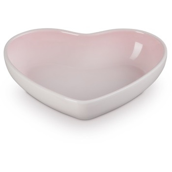 Блюдо сервірувальне у формі серця 20 см, рожеве Heart Le Creuset