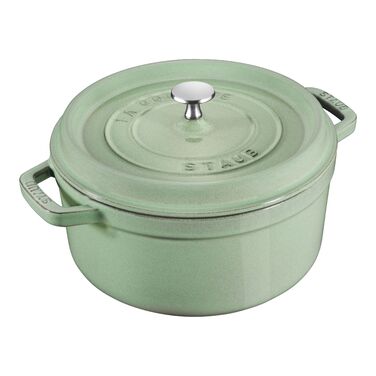 Кокот круглий 26 см, зелений шавлія Staub