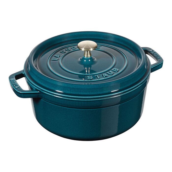 Кокот круглий 24 см, Бірюзовий Staub