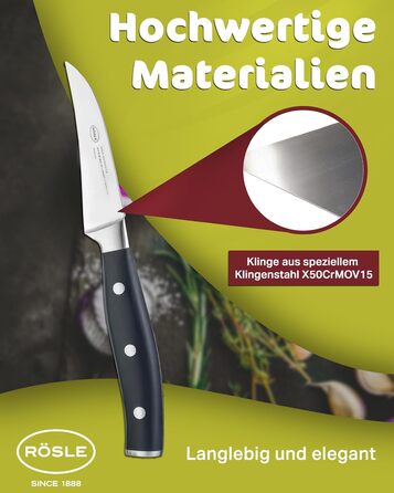 Ніж для чищення овочів 8 см Tradition Rosle