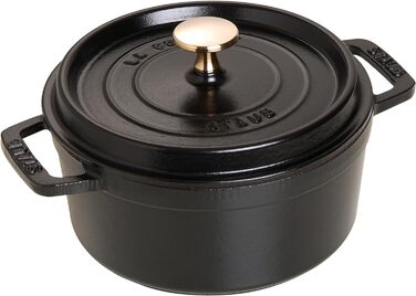 Кокот круглий 18 см, чорний Staub