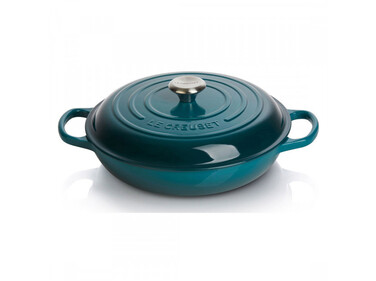 Сковорода-жаровня чавунна 30 см, Deep Teal Le Creuset