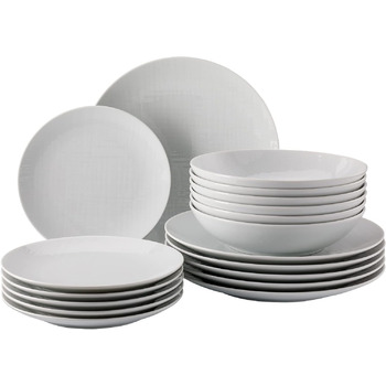 Набір тарілок 18 предметів білий Mesh Rosenthal