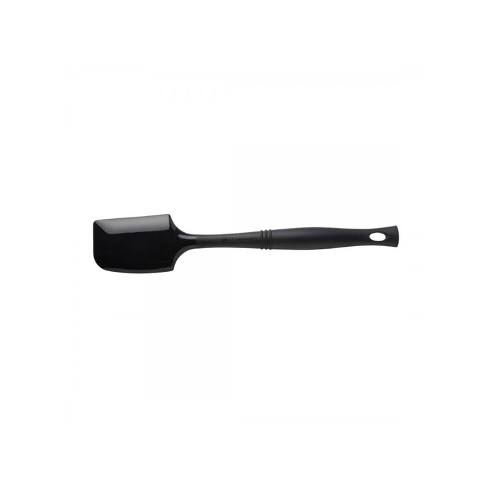 Лопатка-скребок силіконова 33 см, чорна Black Le Creuset
