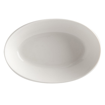 Блюдо сервірувальне овальне Maxwell & Williams WHITE BASICS ROUND, порцеляна, 20 х 14 см