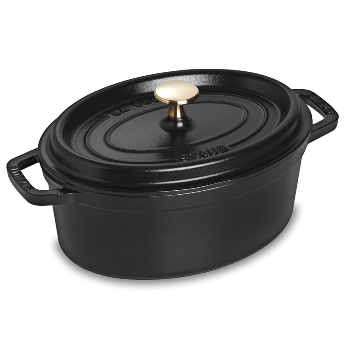 Кокот овальний 27 см, чорний Staub