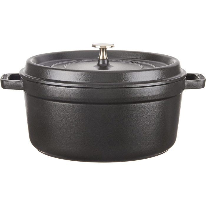 Кокот круглий 26 см, чорний Staub