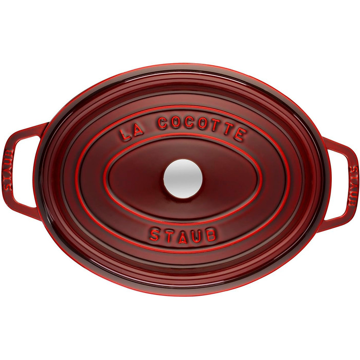 Чавунна жаровня/кокот STAUB, овал 6,7 л, (29 см, Grenadine)