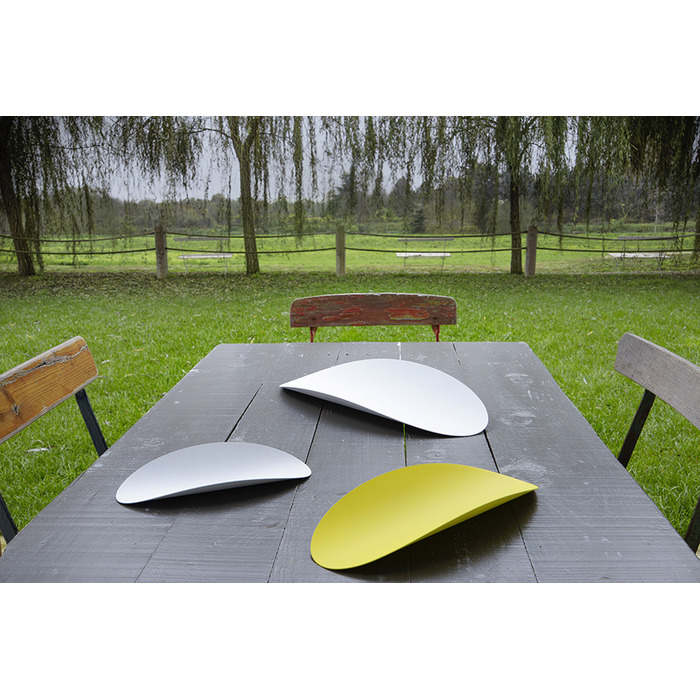 Набір страв (3 шт) 40х4,5х17,3 см жовтий / білий Ellipse Alessi