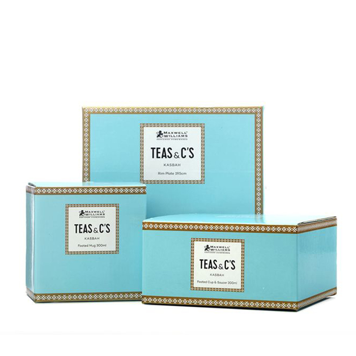 Чашка з блюдцем Maxwell Williams Teas & C's Kasbah Turquoise, фарфор, 200 мл