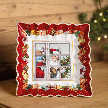 Тарілка квадратна глибока "Санта" 23 x 3,5 см Toy's Fantasy Villeroy & Boch