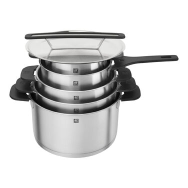 Набор из 5 кастрюль с крышками, нержавеющая сталь More Zwilling