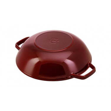 Вок зі скляною кришкою 30 см, гранат Staub