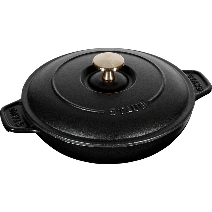Чавунна форма для запікання 20 см з кришкою, чорна Staub