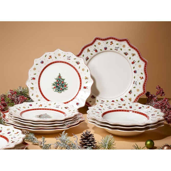 Різдвяний обідній сервіз на 4 персони, 12 предметів Toy's Delight Villeroy & Boch