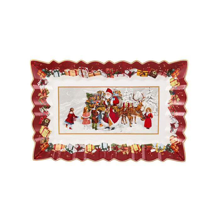 Блюдо прямокутне "Санта з дітьми" 35 x 23 см Toy's Fantasy Villeroy & Boch