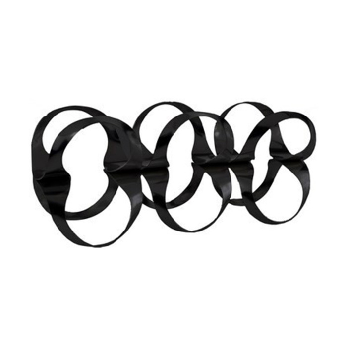 Подставка для бутылок 16x20x42 см черная Ribbon Alessi