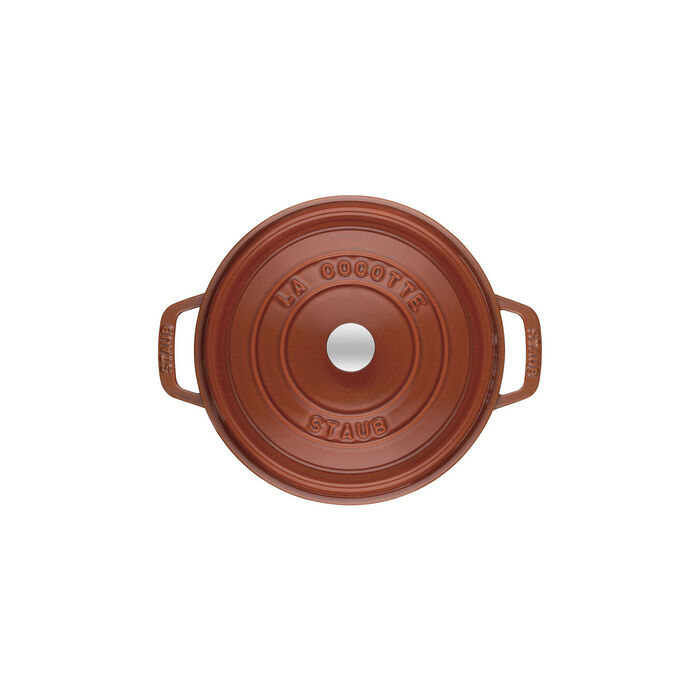Кокот круглий 28 см, кориця Staub