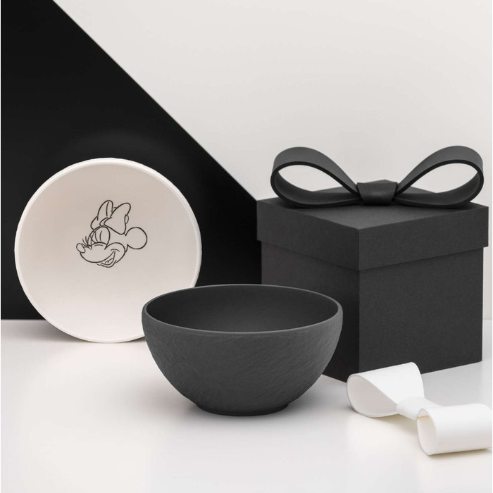 Набір з 2 мисок для мюслі 430 мл чорна та біла Manufacture - Mickey Mouse Villeroy & Boch
