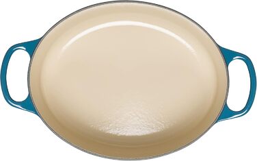 Жаровня 27 см з кришкою, глибокий бірюзовий Signature Le Creuset