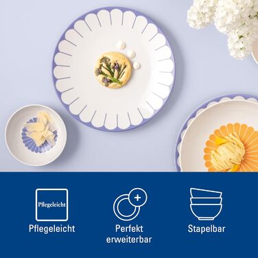 Обідня тарілка 26,6 см, синій Fleur Villeroy & Boch