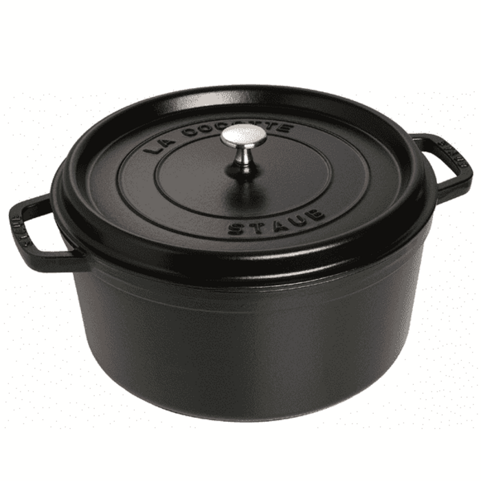 Кокот круглий 30 см, чорний Staub