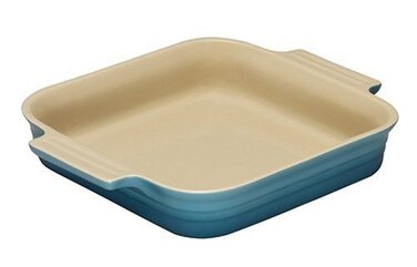 Блюдо квадратне 23 см, синій Le Creuset