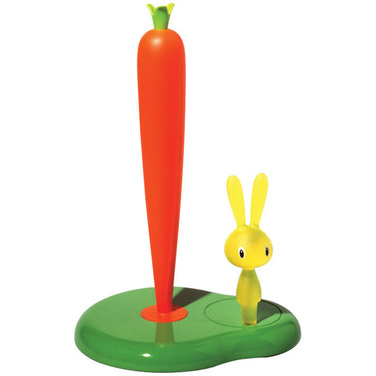 Тримач для паперових рушників 20,2х29,4х16 см білий / оранжевий Bunny Carrot Alessi