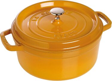 Кастрюля / жаровня 24 см с крышкой Saffron Staub